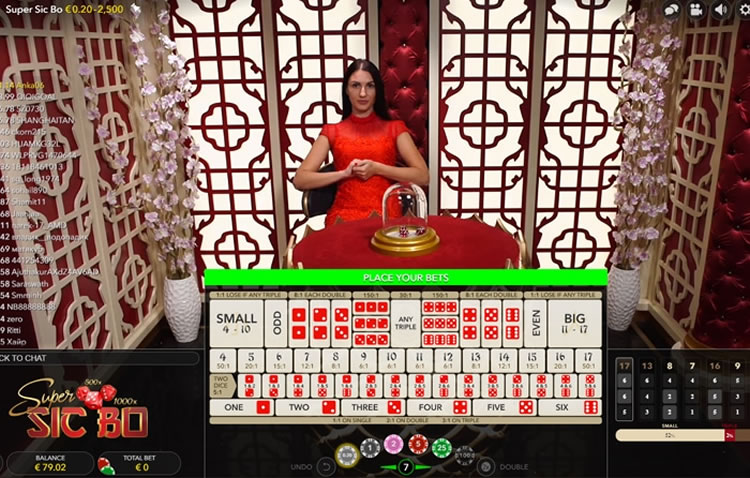 Live-Super-Sic-Bo gameplay